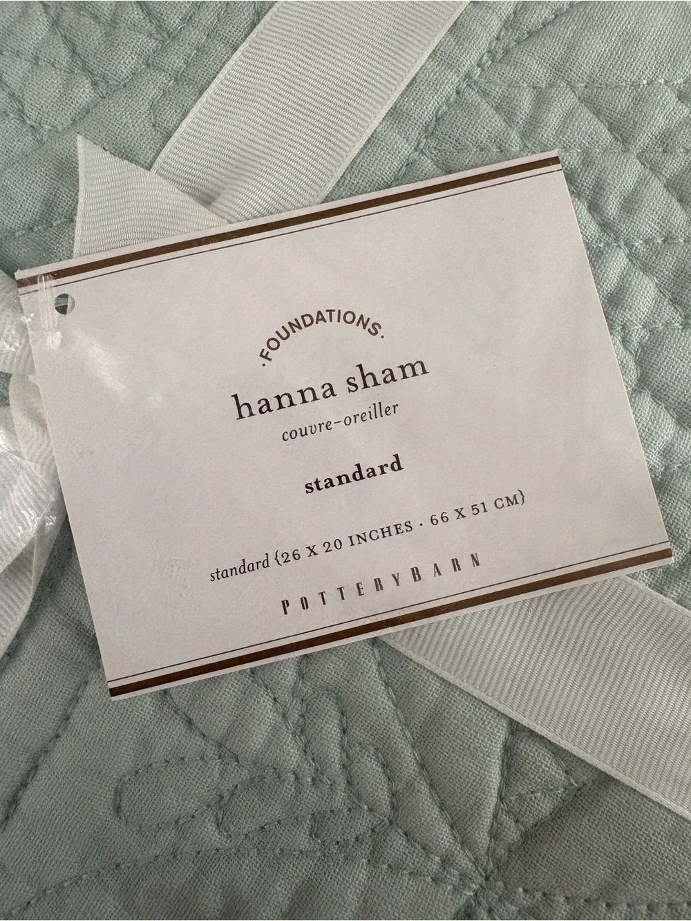 Pottery Barn Hanna Sham NWT